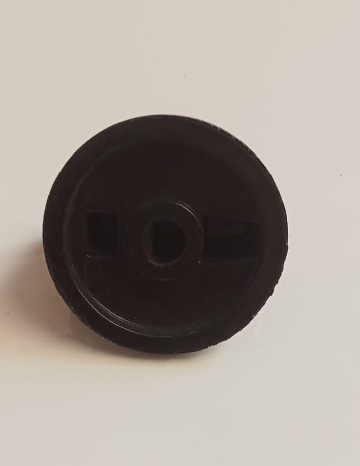 Image of Universal fit Knob for Gas Stove Replacement Parts | Long Lasting, Smooth Operation, Premium PVC On-Off Push Type 8 MM Spindle Black Knob for All Sleek Slim Modal Gas Stove (P1, Pack of-4)