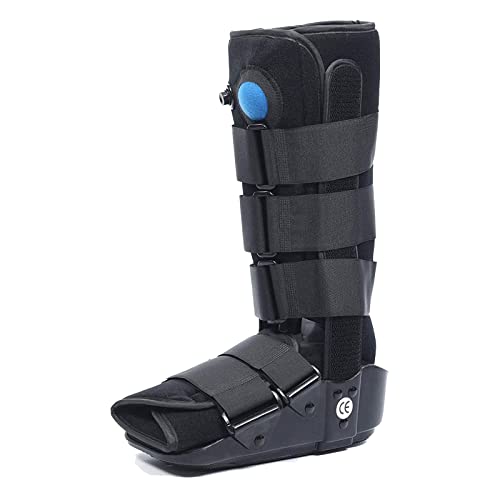 Botte de marche pour entorse à la cheville noire XL avec pompe de gonflage