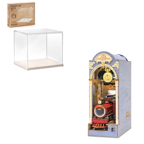 rowood DIY Book Nook Kits with Display Case Box,Time Travel,Craft Kits for Adults, Home Decor Gifts...