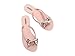 Melissa Harmonic Eclipse Womens Fashion Sandals - Dressy Flip Flops with Metallic Bow - Lightweight PVC, Flexible Design - Summer Sandals for Women, Flat & Flexible, Pink, 5