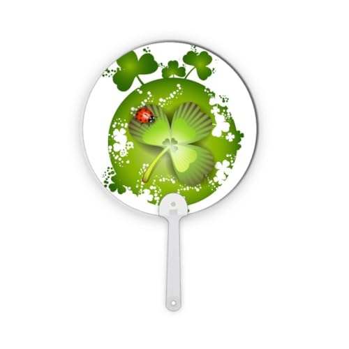 Éventail rond en plastique St Patrick déco Irlande artisanale - 2