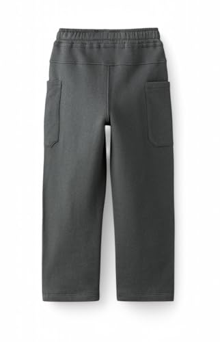 Image of Alan Jones Clothing Boys Regular Mid Rise Solid Plush Pants with Pockets