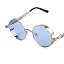 Silver Frame & Blue Lens