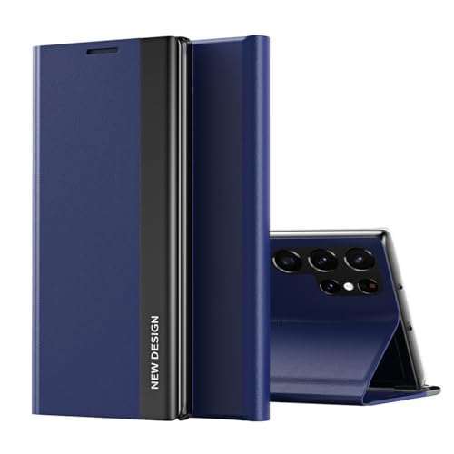 Étui arrière Samsung Galaxy S20 FE bleu protection intégrale en cuir à rabat
