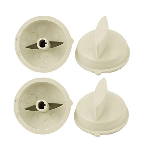Preisvergleich Produktbild 4Stück Waschmaschine Drehknopf Drehschalter Steuerschalter 6mm Innerer Weiß de