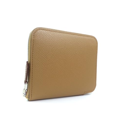 [エルメス] ラウンドファスナー 財布 アザップ シルクイン コンパクト ヴォーエプソン チャイ U刻 H070669CK レディース【未使用品】 中古