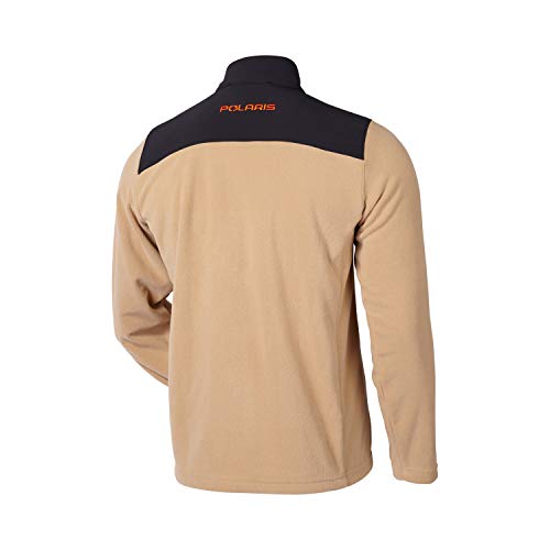 Polaris Tan Full Zip Trail Mid Layer Jacket Moisture Wicking Fleece Insulating - Medium2