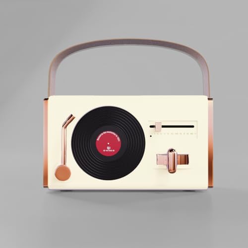 Image of Walta Elite Retro Pro Portable Bluetooth Speaker, 16W, Vintage Style, TWS Mode, BT 5.4, USB /AUX /TF, Type-C Charging, 5Hrs Playtime