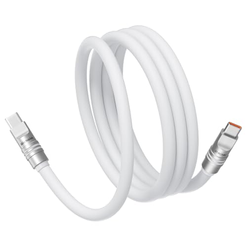 Hichain USB-C �P�[�u�� PD3.1�Ή� 240W �}���[�d Type-C�P�[�u�� �z���C�g 1.2m | �����f�[�^�]�� �����ϋv ���܂Ȃ� �f���h�~ iPhone 17/16/15 Pro/Plus/Pro Max MacBook Pro/