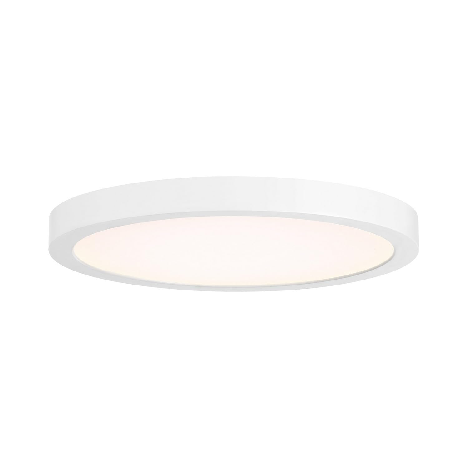 Savoy House 6-3333-10-WH Lighting Assets T24 Compliant Outdoor Low Profile Flush Mount, Integrated LED 1-Light 20 Watt, 1" H x 10" W, White
