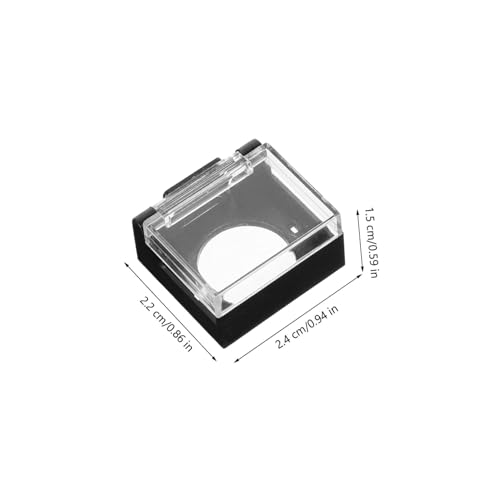 Evite accidentes con el protector de botón pulsador Alipis de 16mm de plástico negro 7