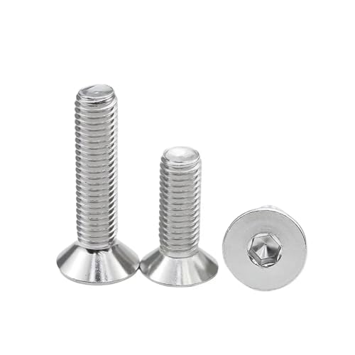 Tornillos avellanados M3 DIN7991 en acero inoxidable 304 con cabeza hexagonal 5