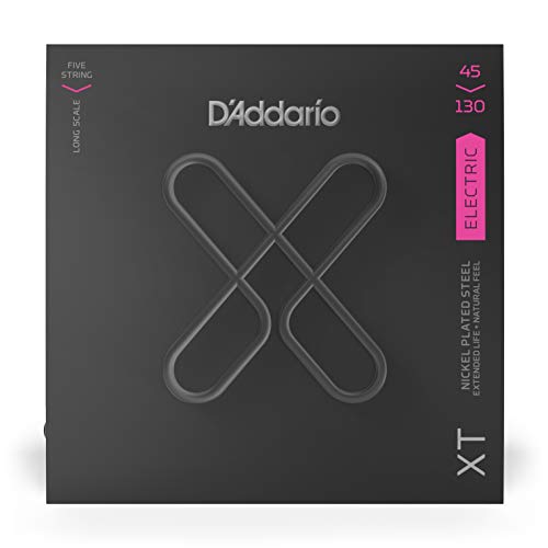 D’Addario Cordes XT pour basse XTB45130, acier plaqué nickel, Regular Light, 5 cordes diapason long, 45-130 - Les Beatles, Paul McCartney, John Lennon, RIngo Starr, George Harrison D'Addario Cordes XT pour basse XTB45130, acier plaqué nickel, Regular Light, 5 cordes diapason long, 45-130 – Image 3