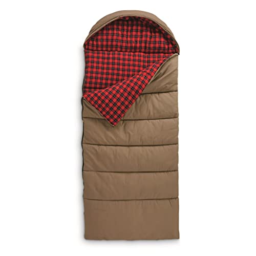 Guide Gear Sleeping Bag for Adults, Cold Weather, Winter, Hiking, Camping, Hunter, Canvas, -30 Degrees