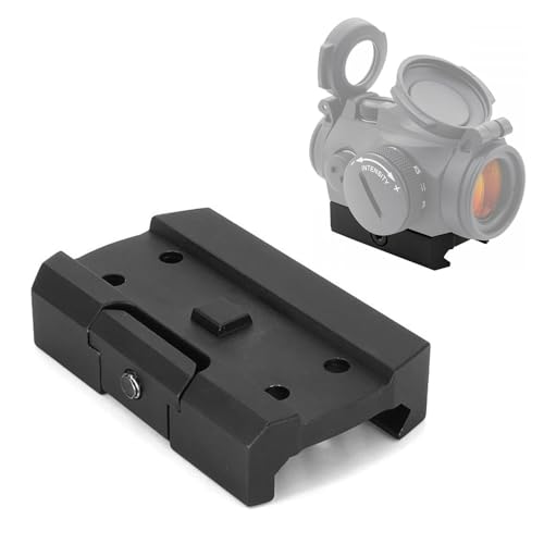 HATSEN Low-Profile Picatinny Rail Riser Mount with Original Footprint, Compatible with T1, T2, M5, M5S, M5B, ROMEO5 Red Dot Reflex Sights