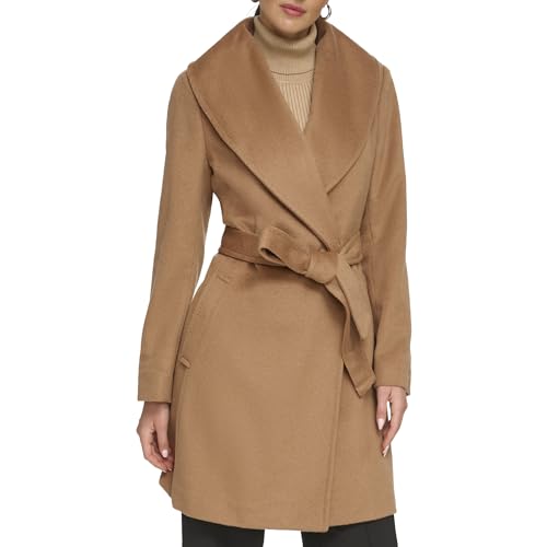 DKNY Women's Shawl Collar Wool Coat - Product Details