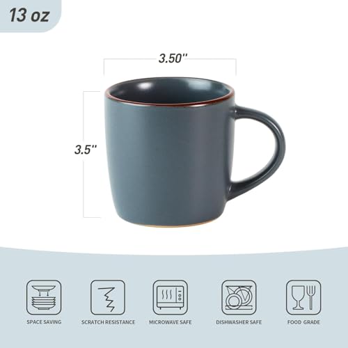 famiware-Mercury-Coffee-Mugs-13-oz-Coffee-Mugs-Set-of-4-with-Handle-Cups-for-Latte-Hot-Tea-Cappuccino-Mocha-Cocoa-Charcoal famiware Mercury Coffee Mugs 13 oz Coffee Mugs Set of 4 with Handle Cups for Latte Hot Tea Cappuccino Mocha Cocoa Charcoal