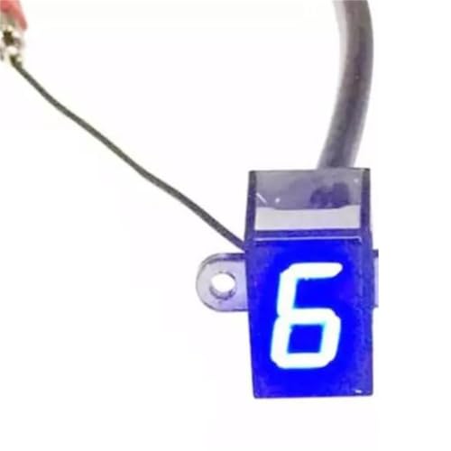 Indicateur de vitesses moto LED étanche : affichage 0-6 précis en 12V