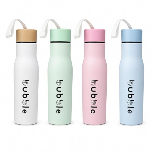 Image of 500ml Stainless Steel Water Bottle | Leakproof Reusable Bottle with Carry Loop | Lightweight Travel & Daily Use Bottle-Colour May Vary-1pcs