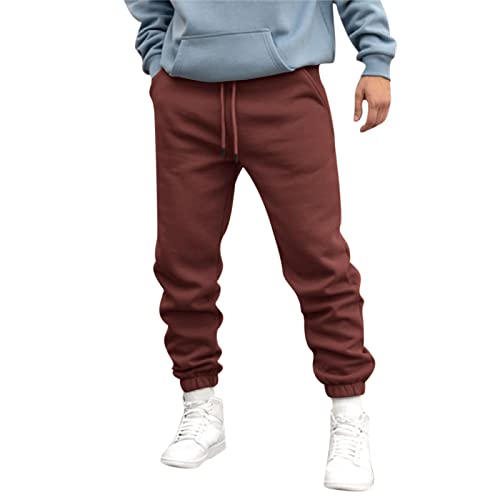 Pantalones deportivos para hombre CHUNOTU de ajuste holgado con puños en los tobillos