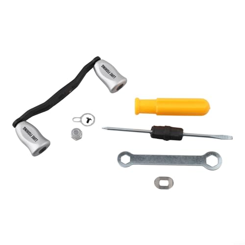 Carrete de pesca con mango basculante para DAIWA para TATULA 80 para ALPHAS para ABU García, fibra de carbono, 4 rodamientos, 105 mm, longitud 19 g, peso total (mano derecha plateada)