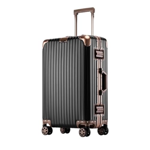 Suitcase All-aluminum Magnesium Alloy Trolley Case Metal Suitcase Universal Wheel Boarding Case 24-inch Suitcase Luggage(U,E)
