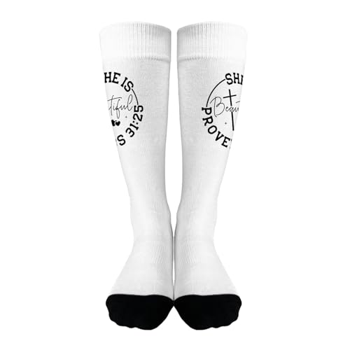 she is beautiful half calf sock for daughter3