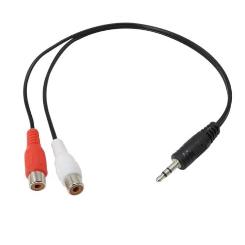 Image of 3.5mm to 2 RCA Audio Adapter Cable Stereo Male to Female Y Splitter