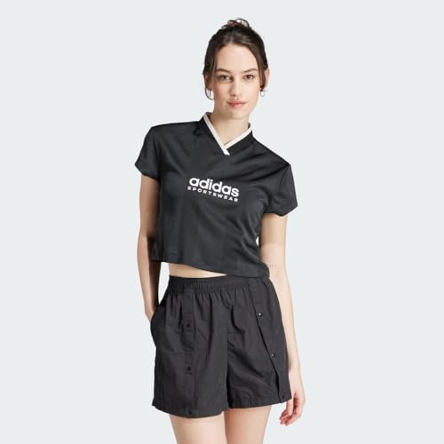adidas Women's Tiro Colorblock Cropped Tee2
