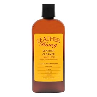 Leather Honey Leather Cleaner - Quality Leather Care, Since 1968 - Leather Cleaner for Auto Interiors, Furniture, Shoes, Bags, Accessories & Apparel - 8oz