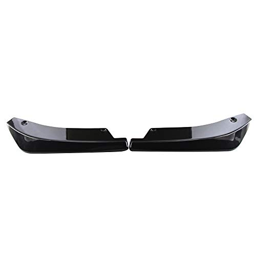 RuleaxAsi 2 Pcs Universal Pára-choques Traseiro Do Carro Fin Canard Splitter Difusor Spoiler Lip Sid