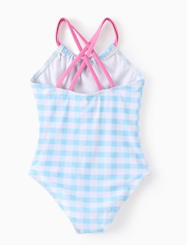 Image of Disney Stitch Marvel Frozen Elsa Girls Swimsuits UPF 50+ One Piece Bathing Suits Sport Summer Swimwear for Kids Size 3-13Y