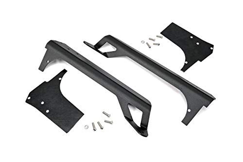 Rough Country 50" LED Light Bar Upper Windshield Mounts for Jeep Wrangler TJ (1997-2006) - LED Bar Mounting Brackets, Pair by Rough Country - Used condition - US$54.35