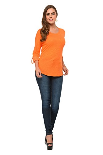 Image of Frenchtrendz Women'sCotton Poly Top(XS-4XL)