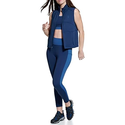 BASS OUTDOOR Women's Full Zip Vest, Blue Cover