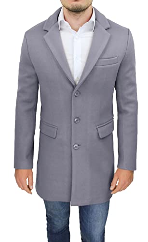 Veste homme Evoga gris soprabito long décontracté taille XXL pour l'automne