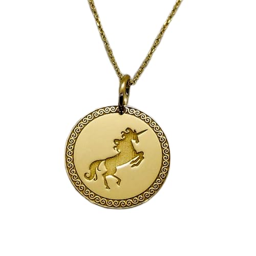 Bijou cheval licorne d'exception en argent sterling 925 plaqué or fin LKBEADS