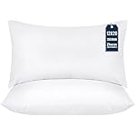 Utopia Bedding Throw Pillows, Indoor Decorative Pillow Insert for Sofa, Bed and Couch (White, 12x20 (2 Pack))
