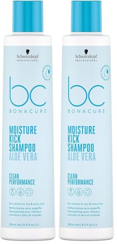 Schwarzkopf Professional Bonacure Moisture Kick Shampoo Cheveux Normaux À Secs Complexe De Soins Végan Avec Glycérol Cell Equalizer Technology Prévenir La Déshydratation Sans Silicones 250 ml