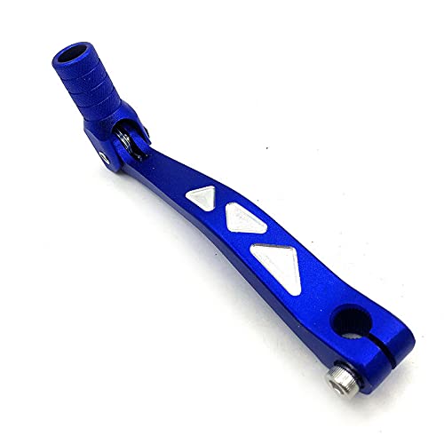 GBSONGJIN Selecteur de Vitesse Moto Usage d'aluminium d'alliage d'alliage de Levier d'engrenage Utilisation pour CRF KLX Dirt Bike Pit Pit Bike Pièces de Rechange(Blue)