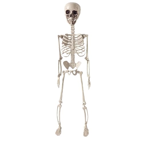 Squelette Halloween pliable statue os humain décor extérieur et intérieur