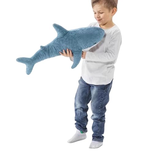 Image of XIYUAN 23.6inchShark Plush Stuffed Toy Pillow Soft Cute Shark Throw Pillow Cushion Large Shark Plush Stuffed Animal Toy CushionPillow Kids and Adult Gift