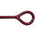 30 Inches Auger Earth Anchor 3 Inches W Helix, 12mm Rod, Painted red, Heavy Duty Ground Anchor Hook for Guying Tents Fencing Canopies, Pack of 6