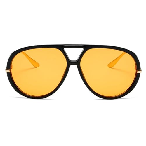 willochra Retro Double Bridges Pilot Women Oversized Sunglasses Retro Punk Men Gradient Shades Outdoor Sports Sun Glasses