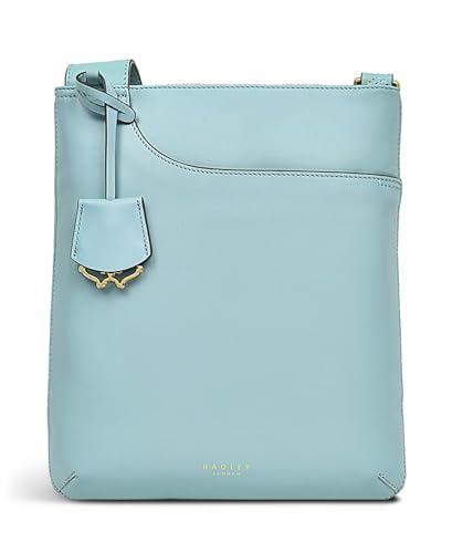 Sac à bandoulière Pocket Icon Radley London en cuir turquoise moyen ziptop