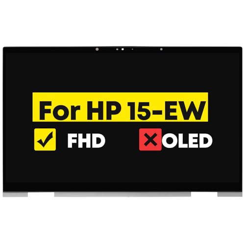 Image of 15.6 inch Assembly for HP Envy x360 15-ew 15t-ew 15-ew0000 15t-ew000 15-ew0xxx 15t-ew0xx 15-ew0013dx 15-ew0023dx 15-ew0797nr 15-ew1058wm 15-ew1055cl 15-ew1073CL N40697-001 LCD Screen Replacement 1080P