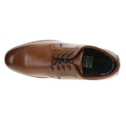 Image of Nunn Bush Men's Carmelo Plain Toe Oxford Classic Modern Formal Plain Toe Lace Up Dress Casual Shoes