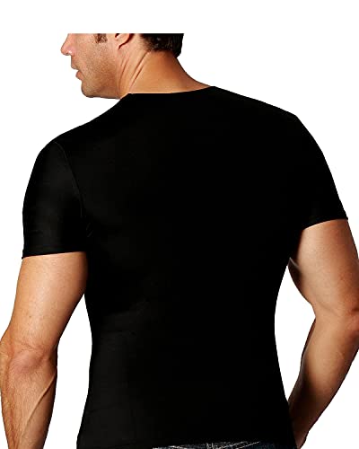 Insta Slim - Made in USA - Men’s Slimming Compression Body Shaper V-Neck for Back Support, Gynecomastia & Hernias2