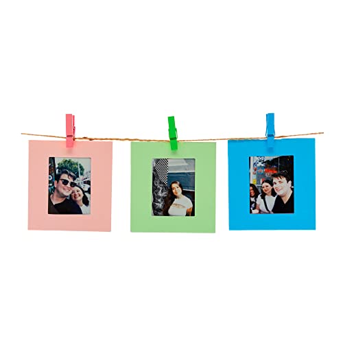 Paquete de película Polaroid Focus con caja de almacenamiento, marcos magnéticos, compatible con cámaras 600 y SX-70, marcos con clips miniatura 5