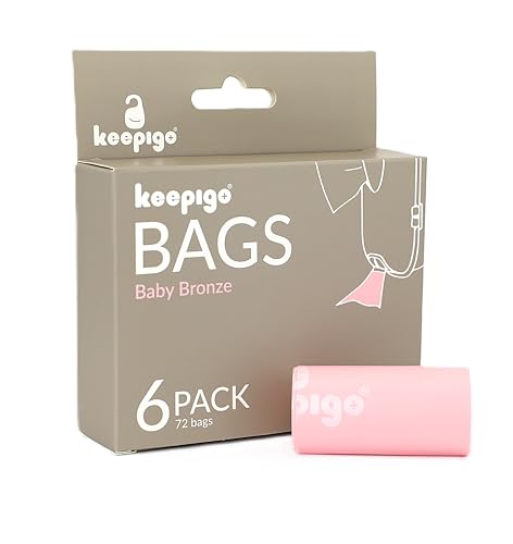 Image of Compostable Disposable Diaper Bags | 6 Rolls, 72 Leak-Proof, XL Biodegradable Baby Poop Bags | Eco-Friendly Diaper Trash Bags for Home, Travel, Pet Waste | Odor-Free Essentials for Newborns,